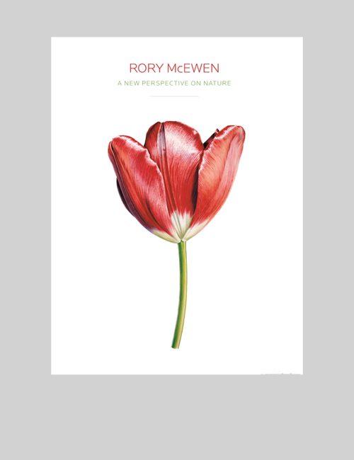 Cover features a botanical drawing of a flower with red petals.
