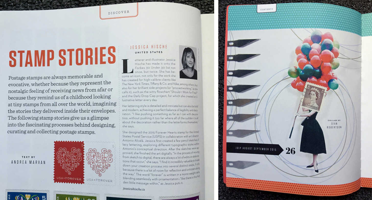 Forever Hearts Stamp in Uppercase Magazine