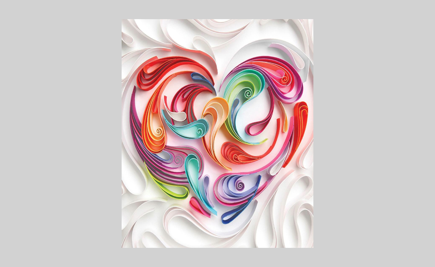 Quilled Love Stamp