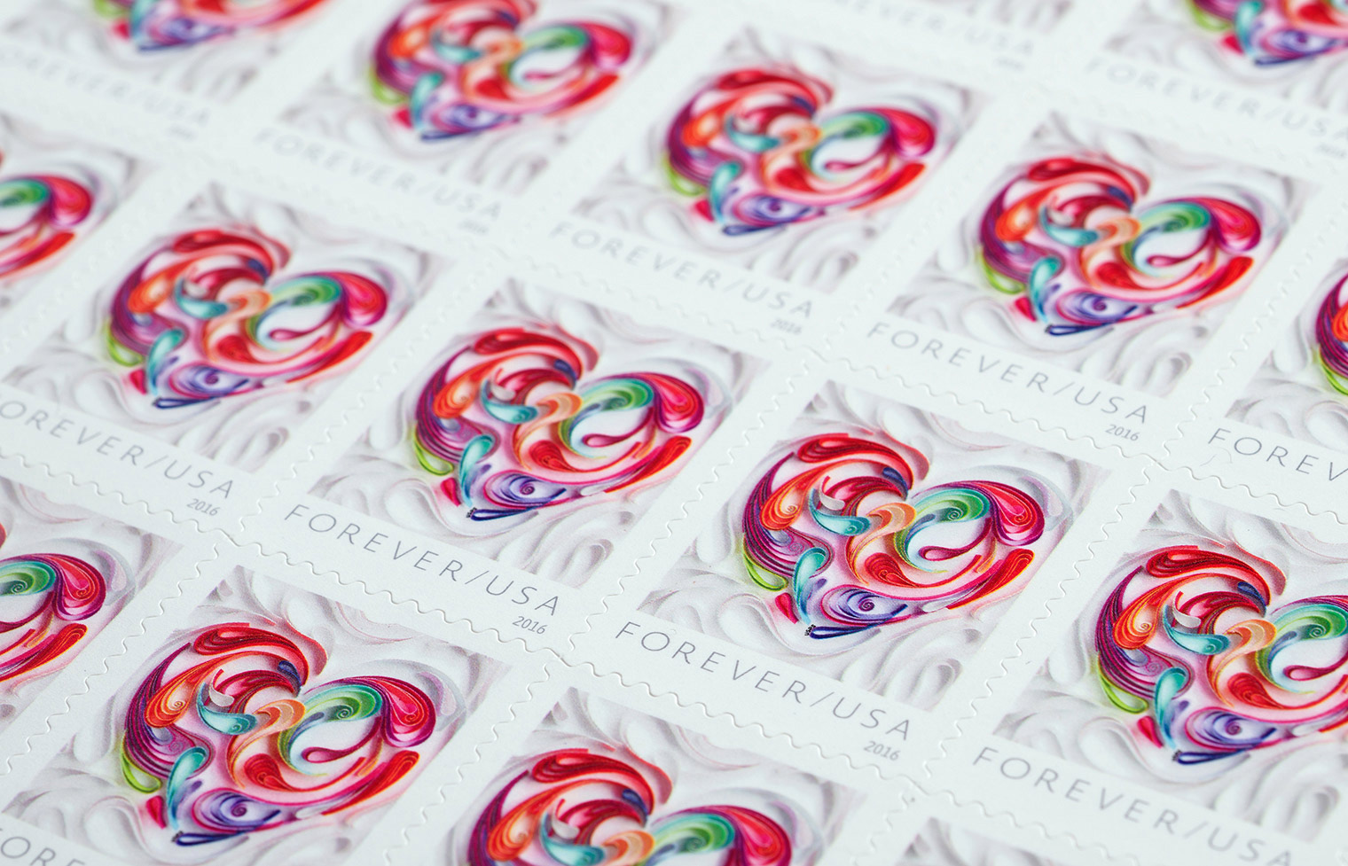 Quilled Love Stamp