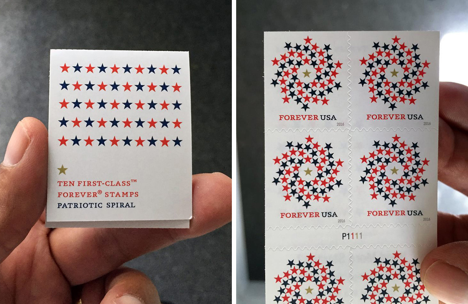 Patriotic Spirals Stamp
