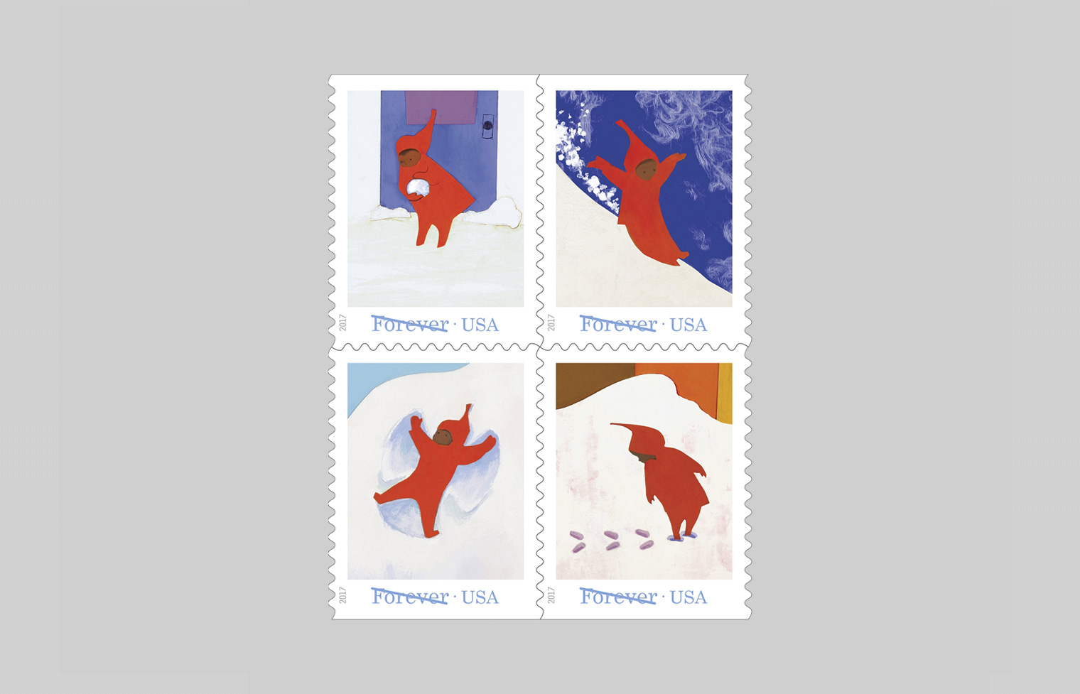 The Snowy Day Stamp