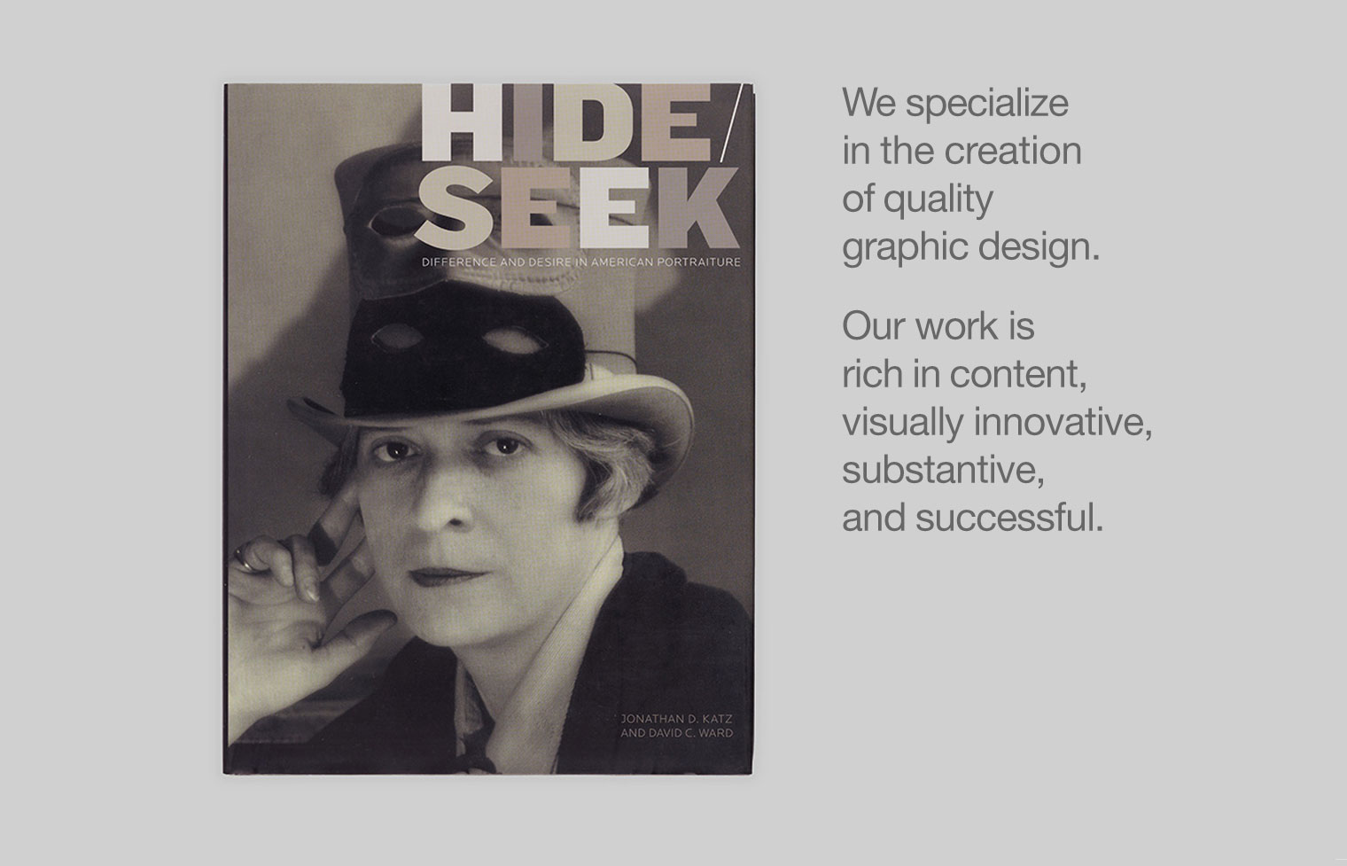 Cover from the Hide/Seek exhibition catalogue for the National Portrait Gallery