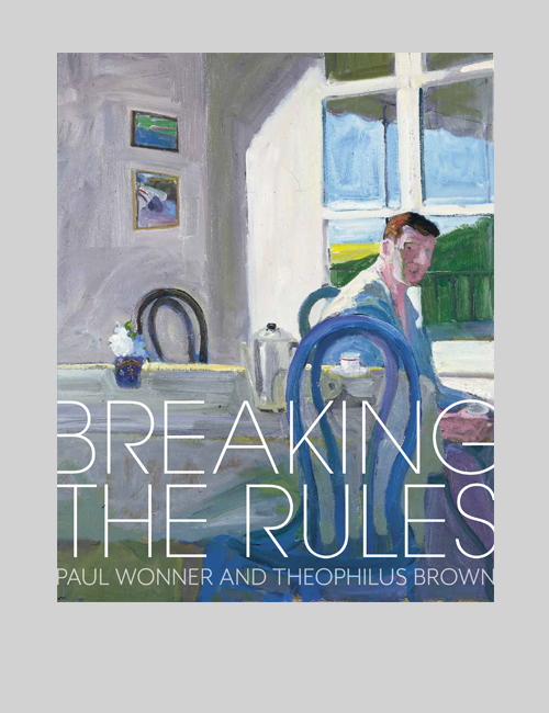 Cover shows a paitning of a man seated at a dining table with a coffee carafe and cup with light streaming through the window in heavy brushstrokes.