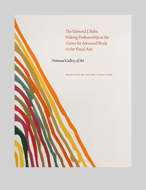 Cover for Edmond J. Safra Visiting Professorship at CASVA features an abstract work with multicolored curved brushstrokes.